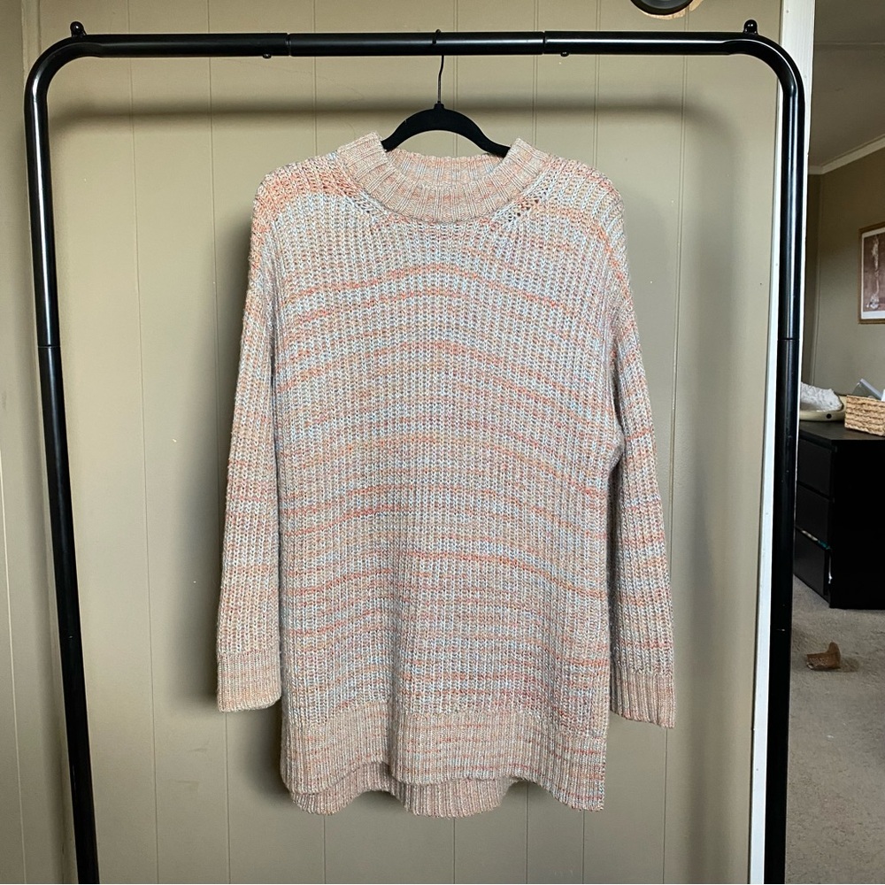 Elizabeth and James Orra Melange Cashmere blend Knit Sweater Tunic